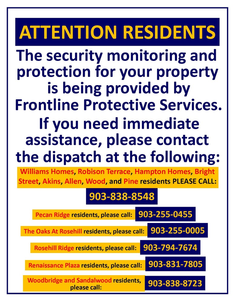 Security Dispatch Flyer - Frontline Protective Services