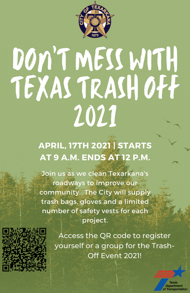 Trash Off 2021 TXK Flyer - all info listed above