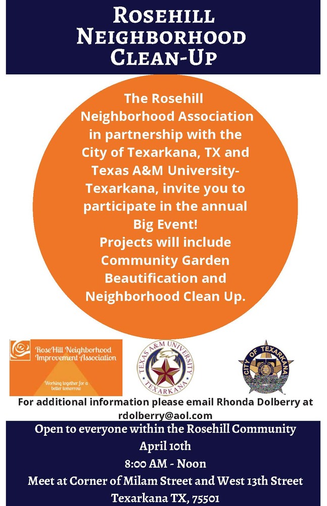 Rosehill Neighborhood Clean Up 4.10.2021