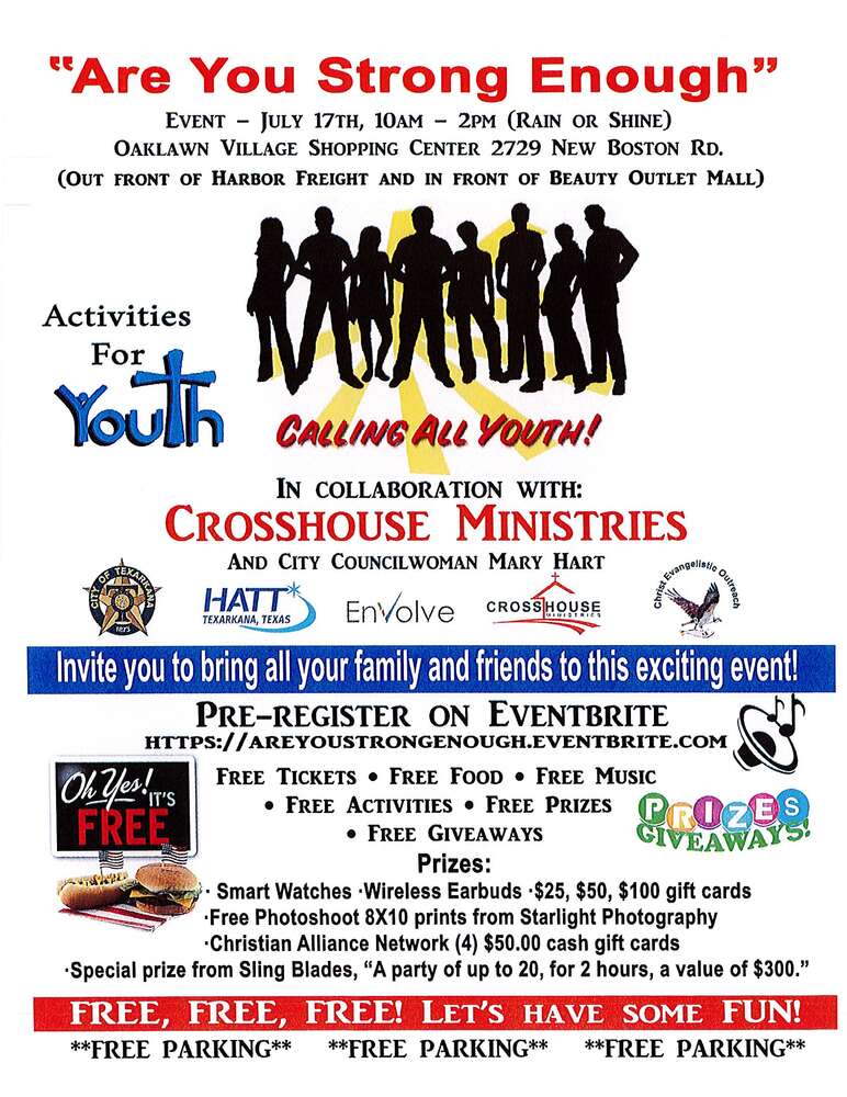 Youth Event - July 17 2021 all info listed above