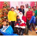 Group photo with Santa and nine other people