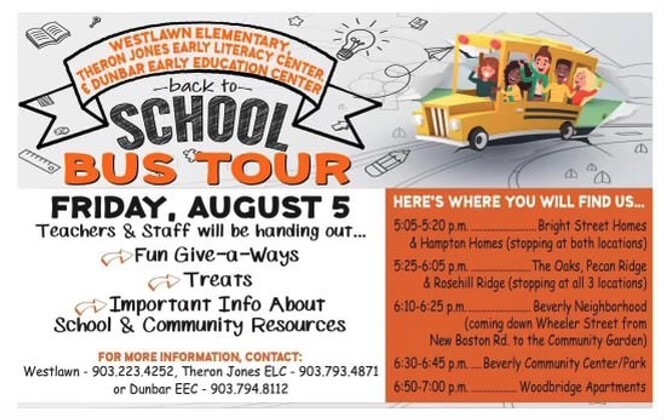 back to school bus tour